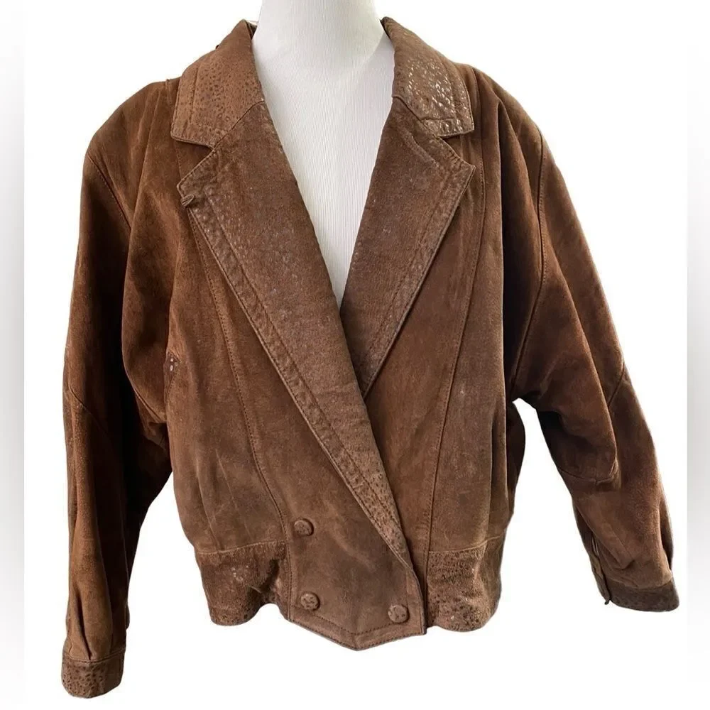 Byrnes and Baker Vintage 1980’s Leather Insulated Jacket